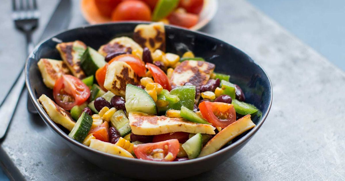 Re:You - BBQ Corn and Haloumi Salad image